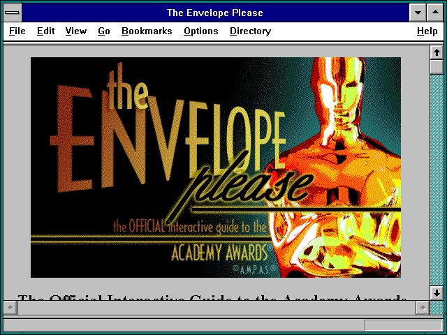 Screenshot of The Envelope Please
