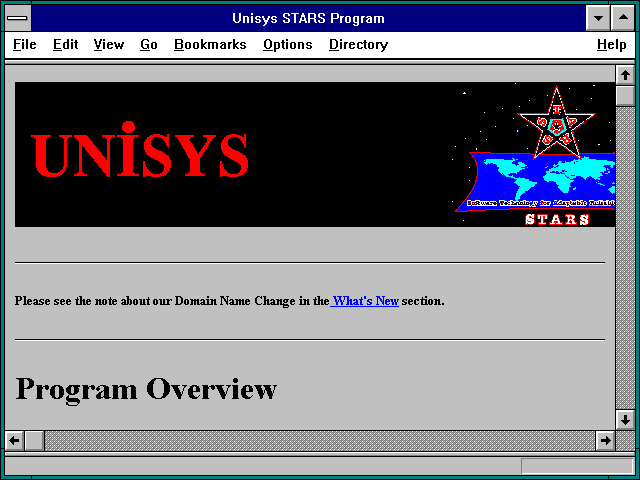 Screenshot of Unisys - STARS Program