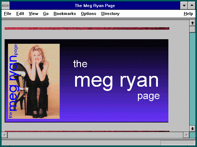 Screenshot of The Meg Ryan Page