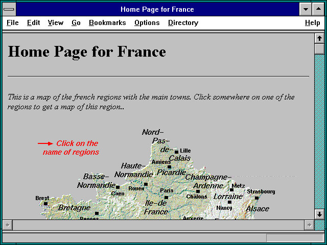 Screenshot of All French WWW Servers