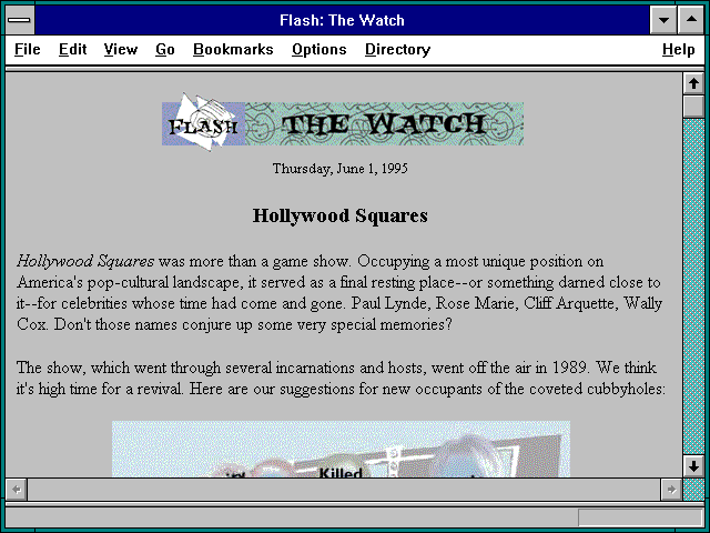 Screenshot of Flash: The Watch