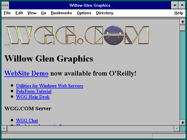 Screenshot of Willow Glen Graphics