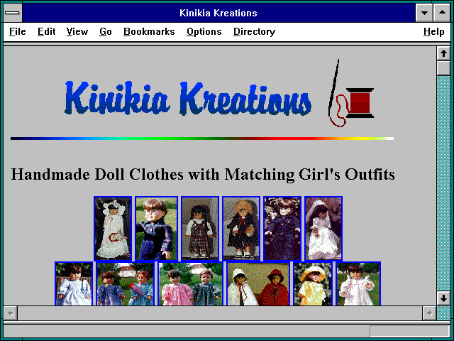 Screenshot of Kinikia Kreations