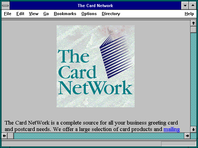 Screenshot of The Card Network