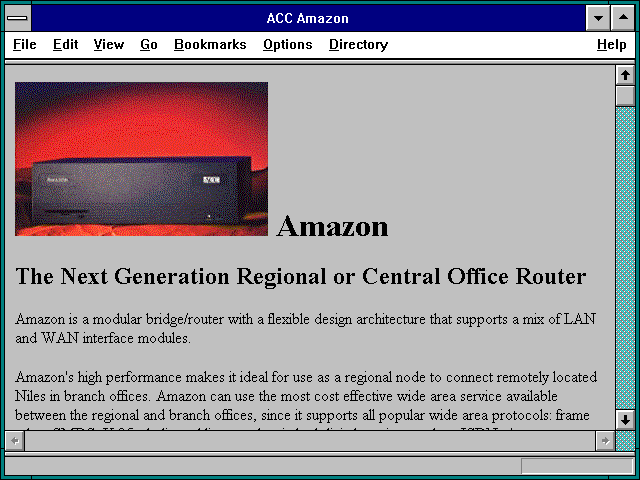 Screenshot of ACC Amazon