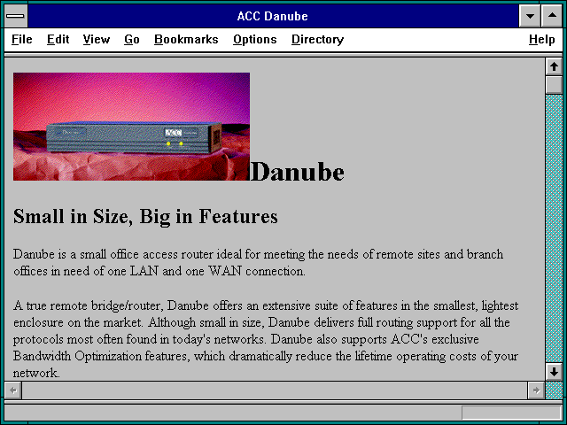 Screenshot of ACC Danube