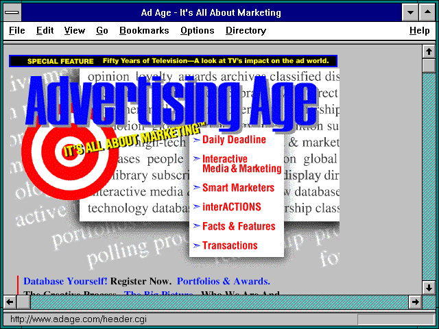 Screenshot of Ad Age - It's All About Marketing