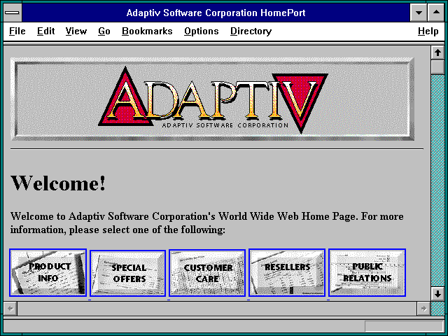 Screenshot of Adaptiv Software Corporation HomePort