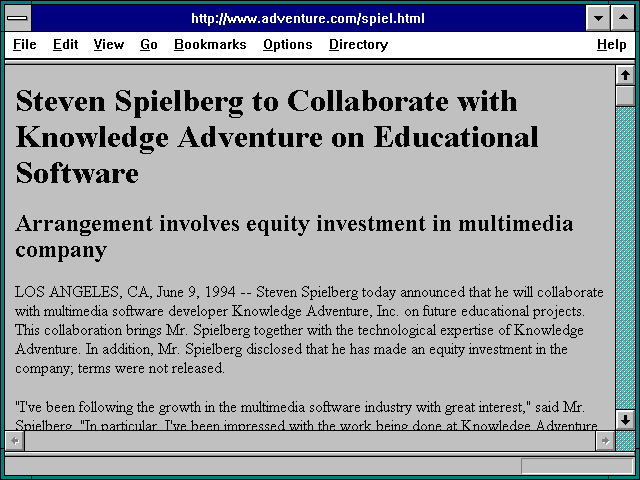 Screenshot of http://www.adventure.com/spiel.html