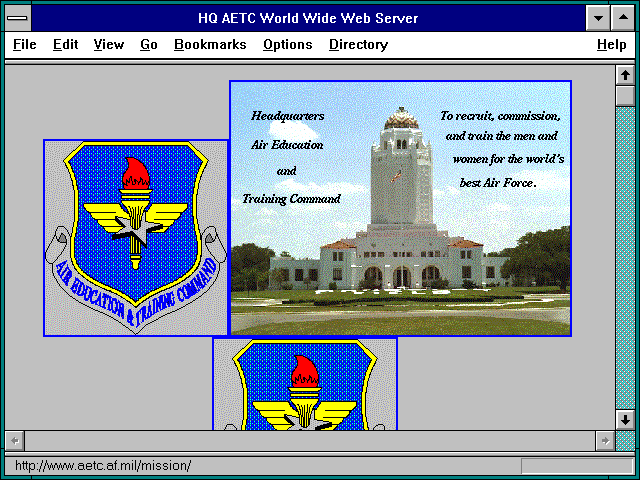 Screenshot of Randolph AFB, TX