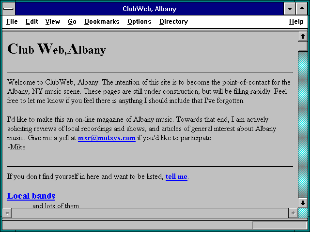 Screenshot of Monster MIDI Links Page