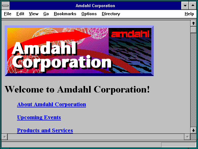 Screenshot of Amdahl Corporation