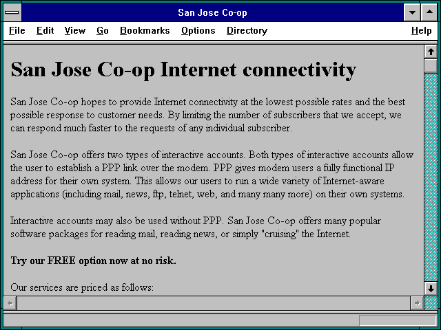 Screenshot of San Jose Co-op