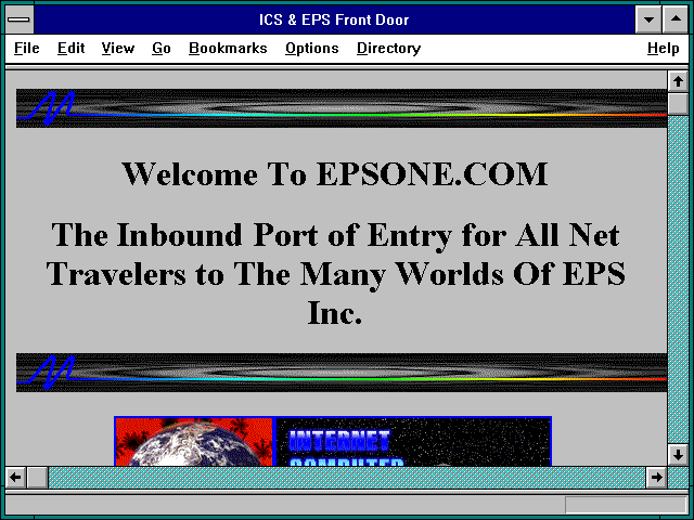 Screenshot of ICS & EPS Front Door