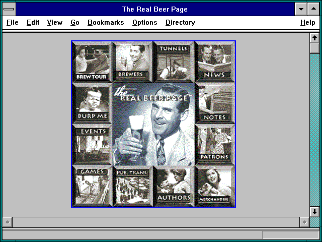 Screenshot of The Real Beer Page