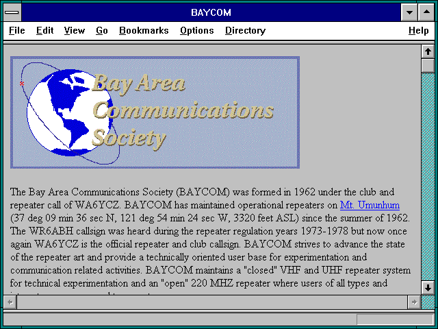 Screenshot of BAYCOM