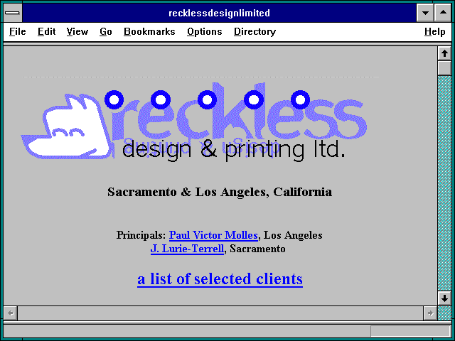 Screenshot of Reckless Design Limited Resolution Bus.