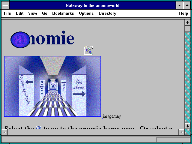 Screenshot of Gateway to the anomoworld
