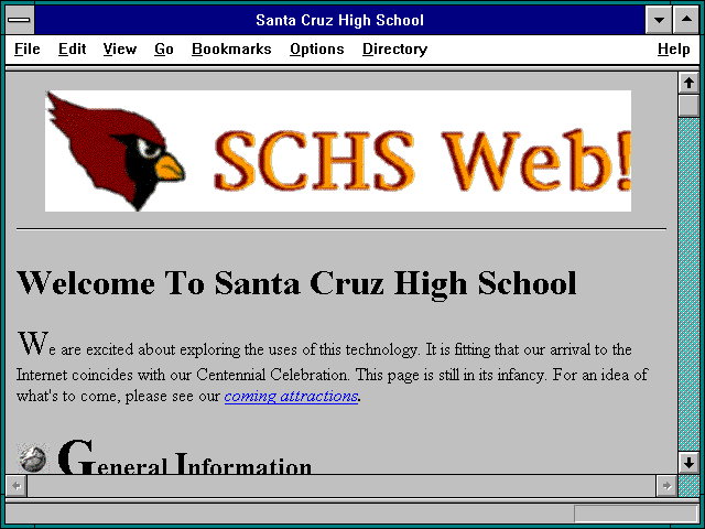 Screenshot of Santa Cruz High School