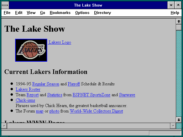 Screenshot of The Lake Show
