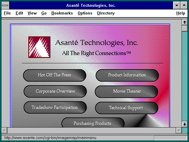 Screenshot of Asante Technologies Inc.