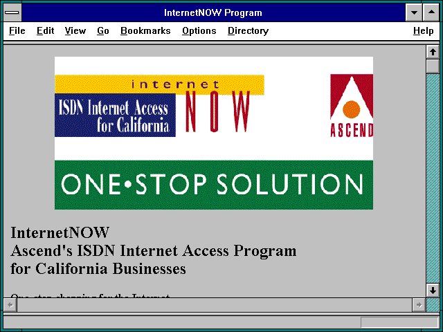 Screenshot of InternetNOW Program