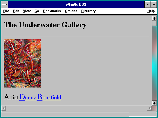 Screenshot of Atlantis BBS
