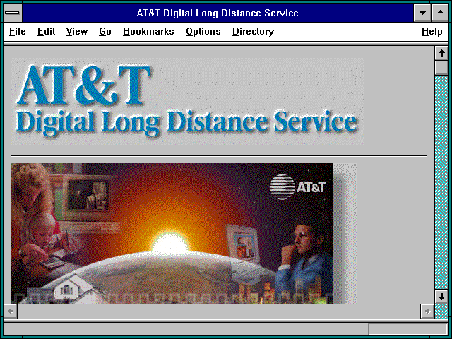 Screenshot of AT&T Digital Long Distance Service