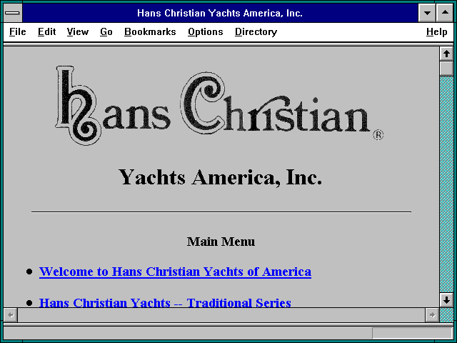 Screenshot of Hans Christian Yachts America Inc.