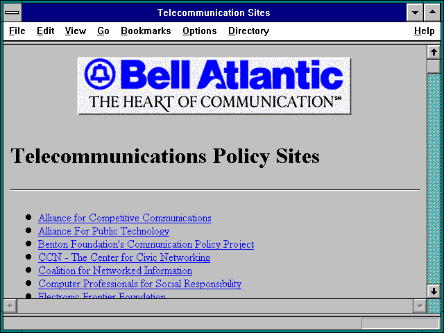 Screenshot of Telecommunication Sites