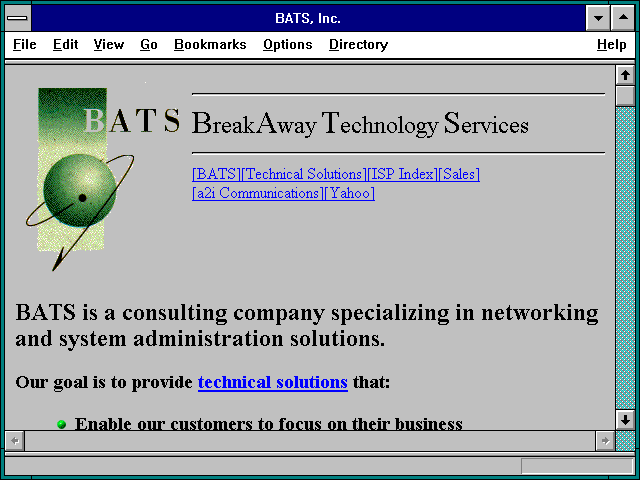 Screenshot of BATS Inc.