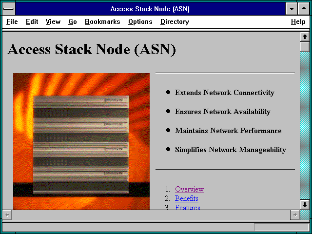 Screenshot of Access Stack Node (ASN)