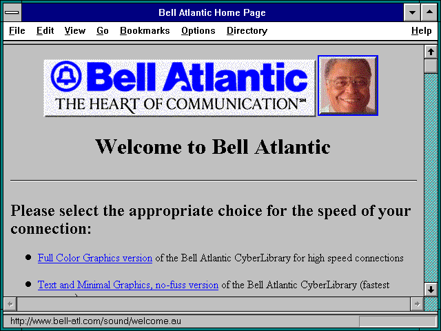 Screenshot of Bell Atlantic Corporation