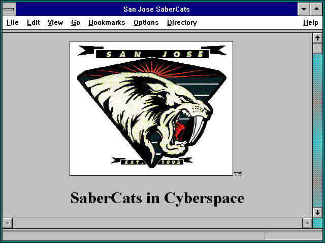 Screenshot of San Jose SaberCats