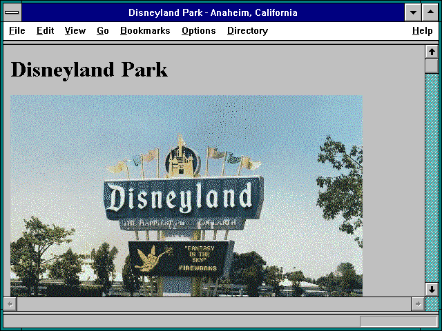 Screenshot of Disneyland Park - Anaheim California