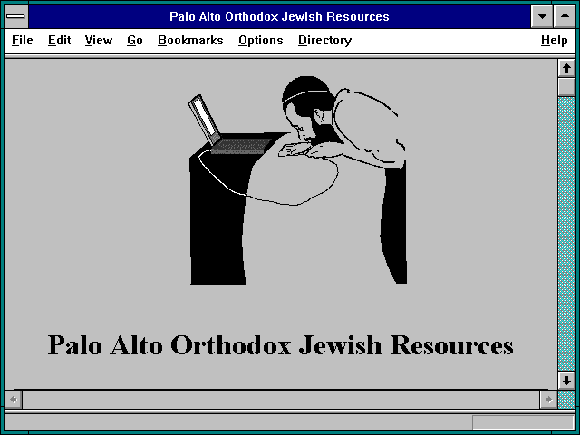 Screenshot of Palo Alto Orthodox Jewish Resources