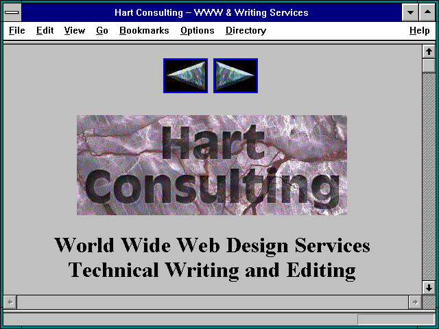 Screenshot of Hart Consulting -- WWW & Writing Services