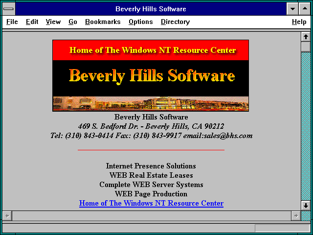 Screenshot of Beverly Hills Software