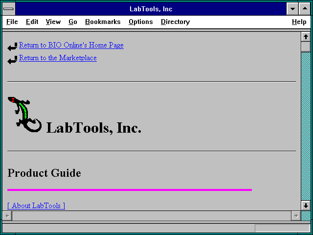 Screenshot of LabTools Inc