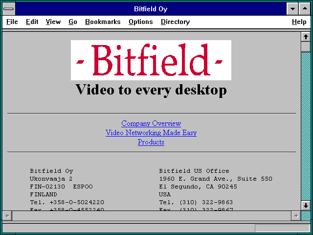 Screenshot of Bitfield Oy