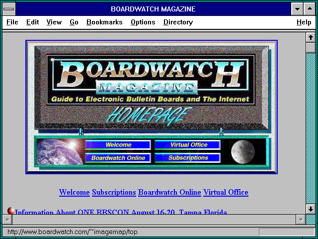 Screenshot of BOARDWATCH MAGAZINE