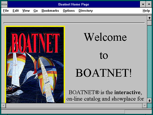 Screenshot of Boatnet Home Page
