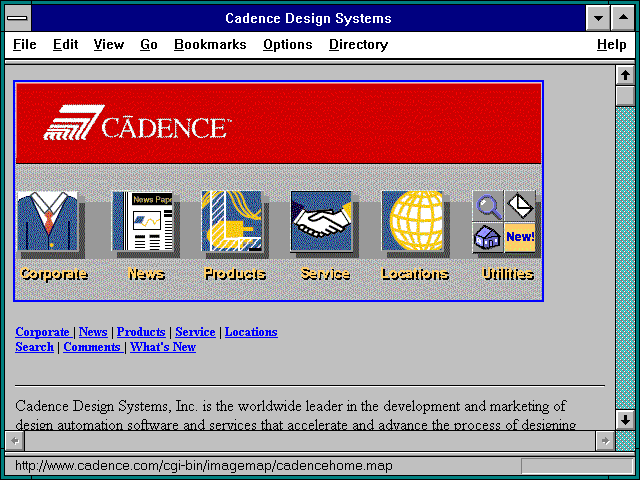 Screenshot of Cadence Design Systems
