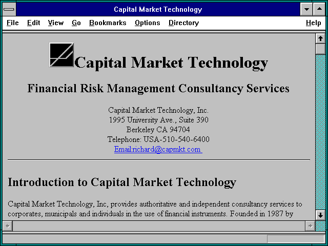Screenshot of Capital Market Technology