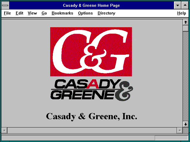 Screenshot of Casady & Greene Home Page