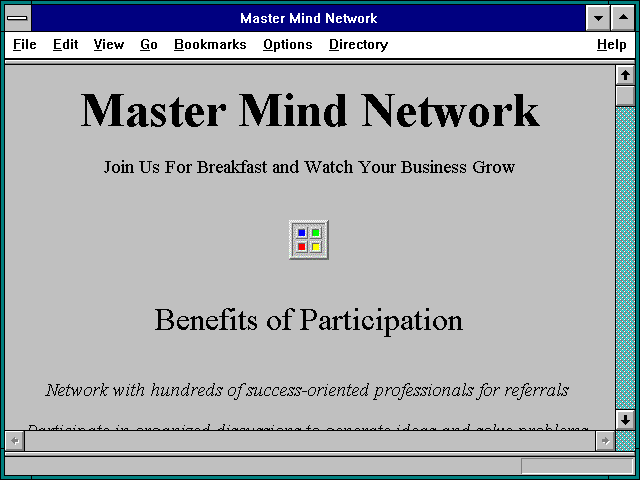 Screenshot of Master Mind Network