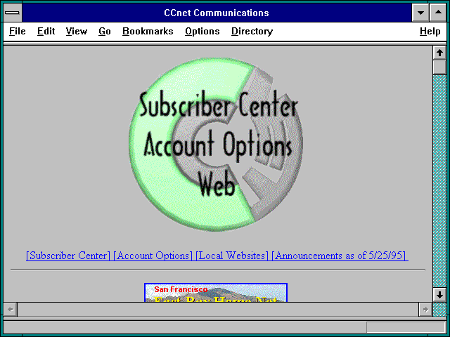 Screenshot of CCnet Communications