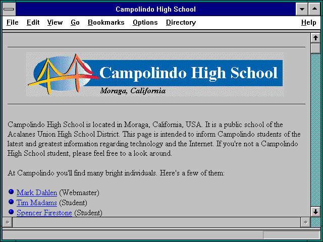 Screenshot of Campolindo High School