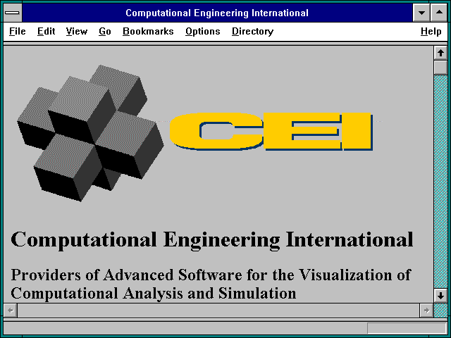 Screenshot of Computational Engineering International, Inc.