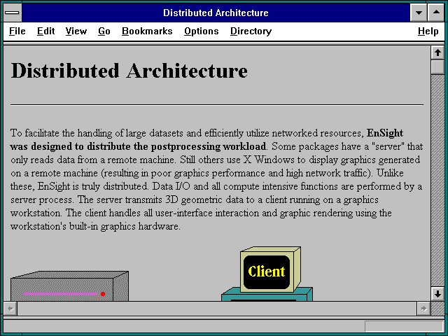Screenshot of Distributed Architecture